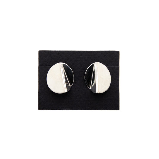 Sterling Silver Folded Earrings