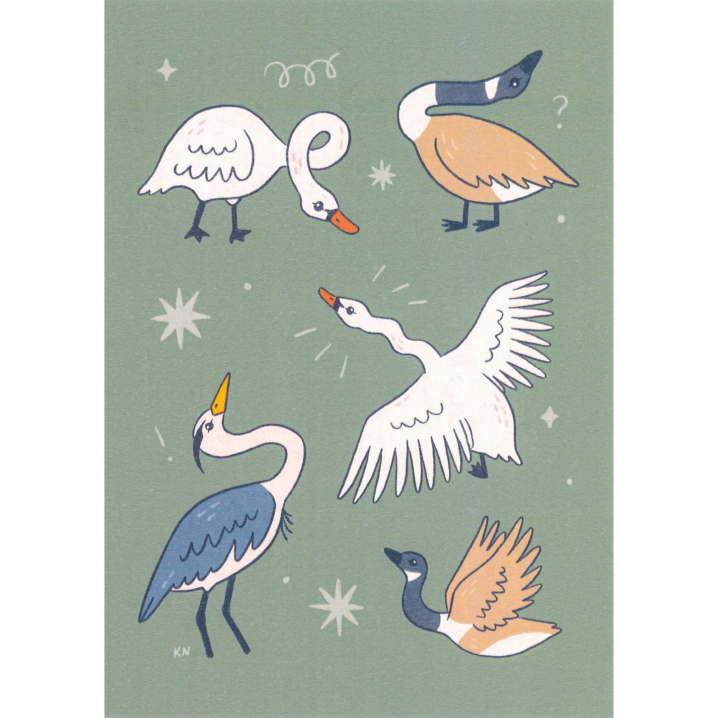 Migrating Birds Print