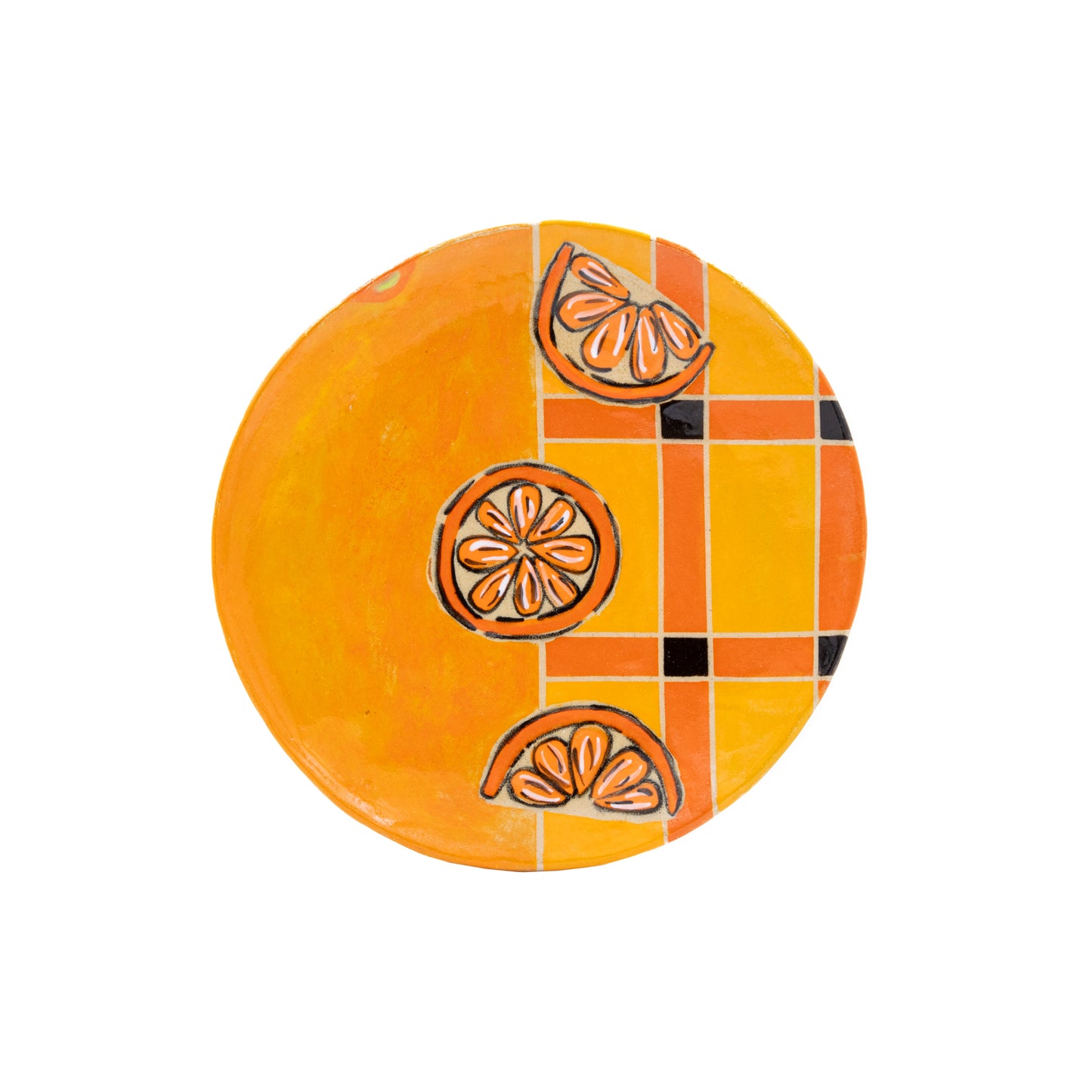 Orange Dessert Plate