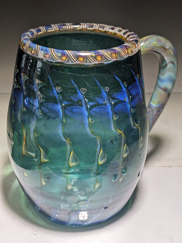 Blue/Green Glass Mug