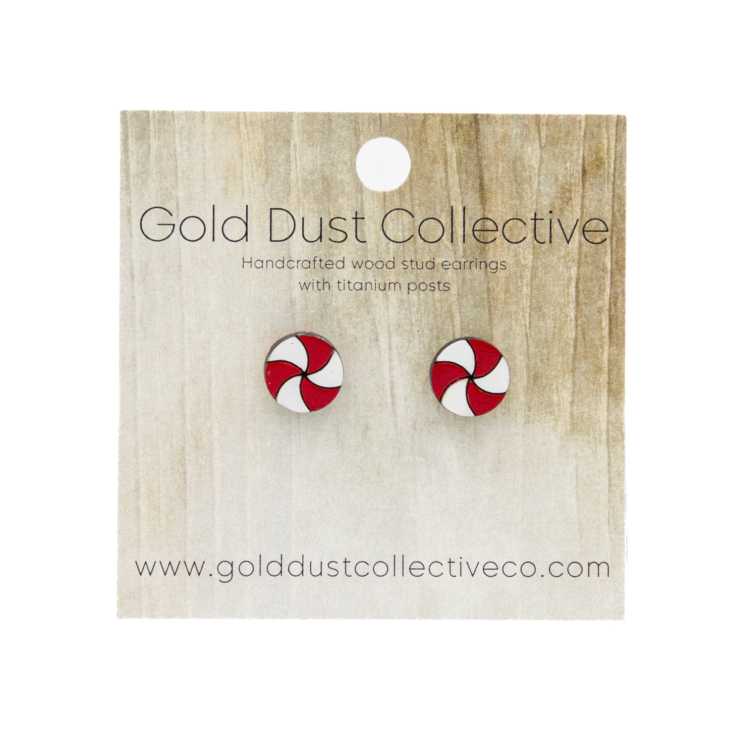 Painted Christmas Stud Earrings