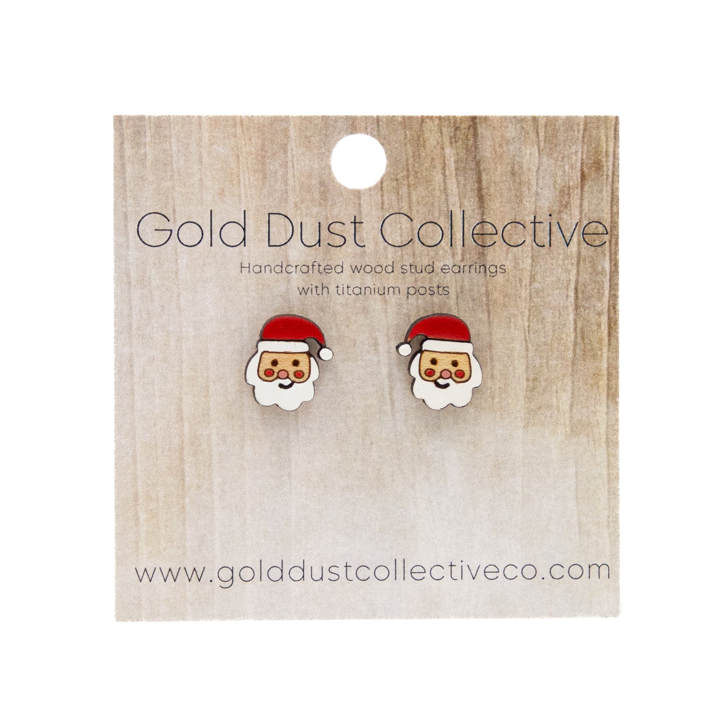 Painted Christmas Stud Earrings