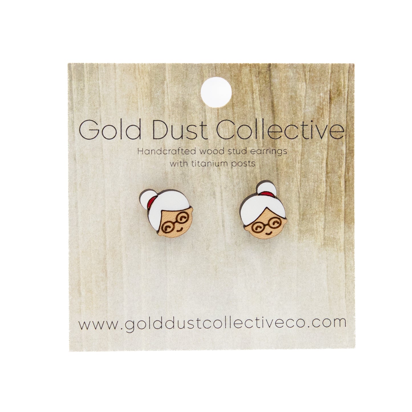 Painted Christmas Stud Earrings