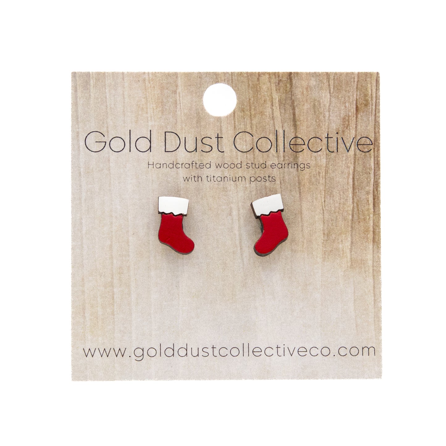 Painted Christmas Stud Earrings