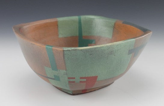 Square Red Green Bowl