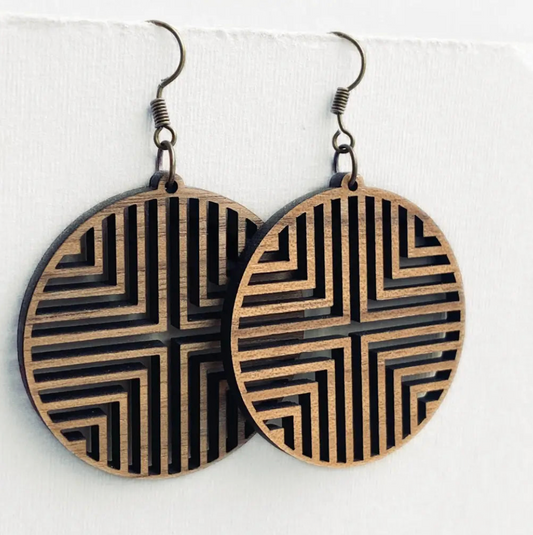 Big Stella Wood Drop Earrings