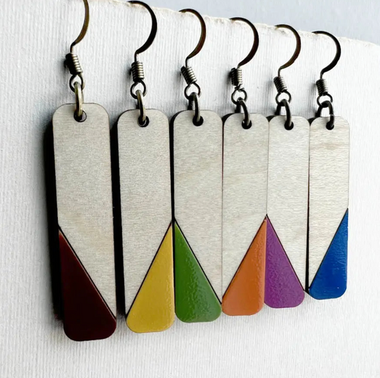 Dipped Matchstick Drop Earrings