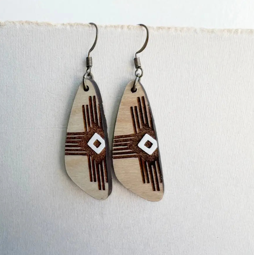 Loretta Wood Drop Earrings