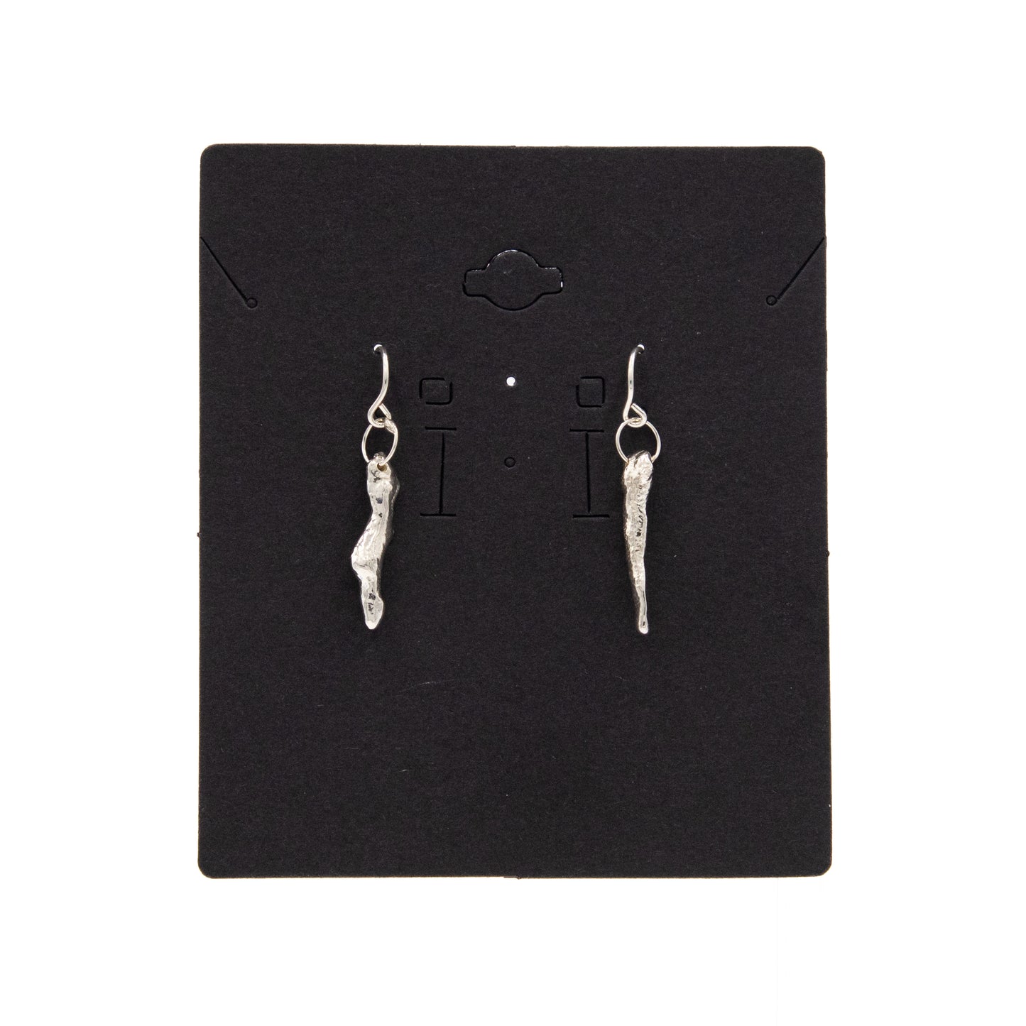 Small Sterling Silver Melt Earrings