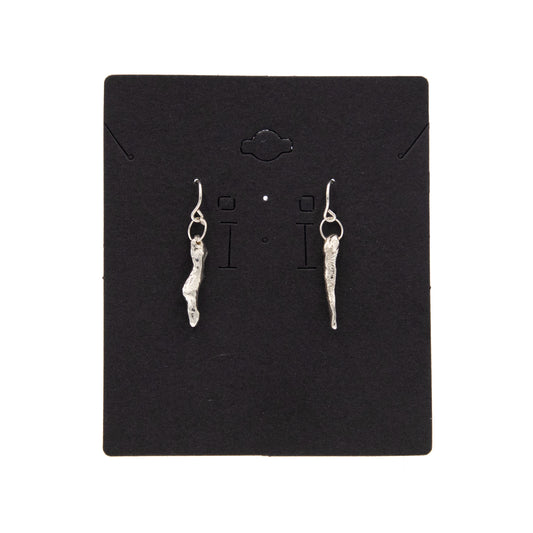 Small Sterling Silver Melt Earrings