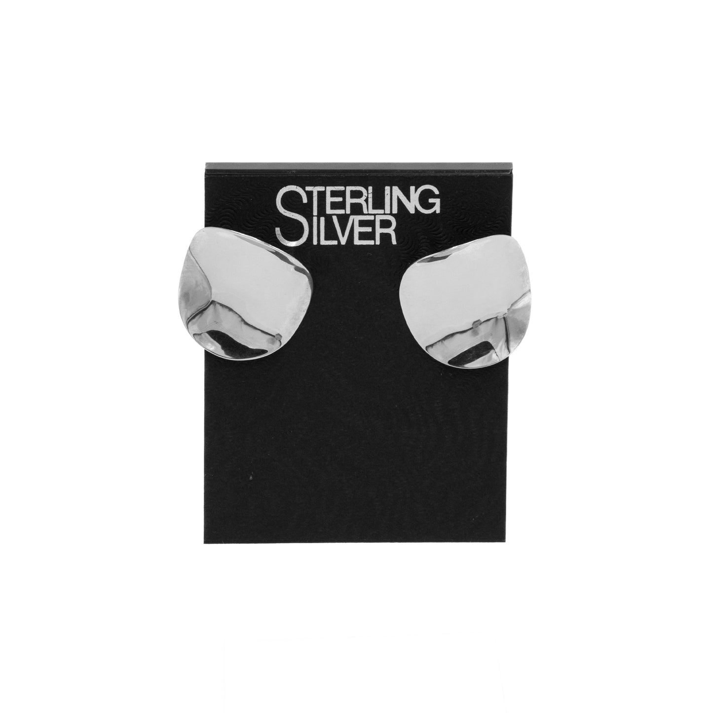 Sterling Disc Earrings