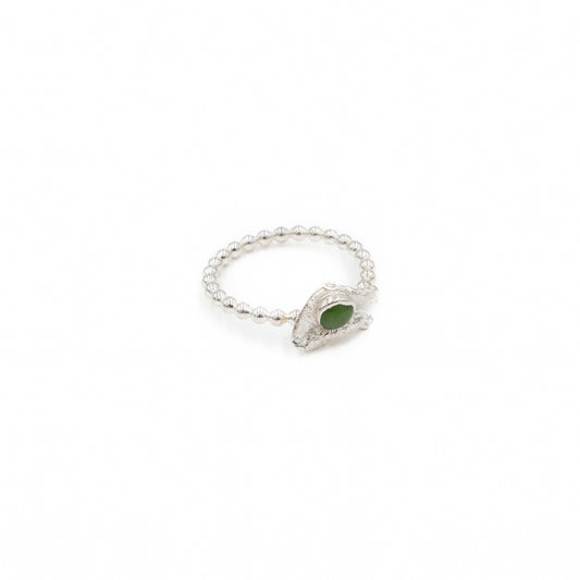 Sterling Silver Chrysoprase Ring