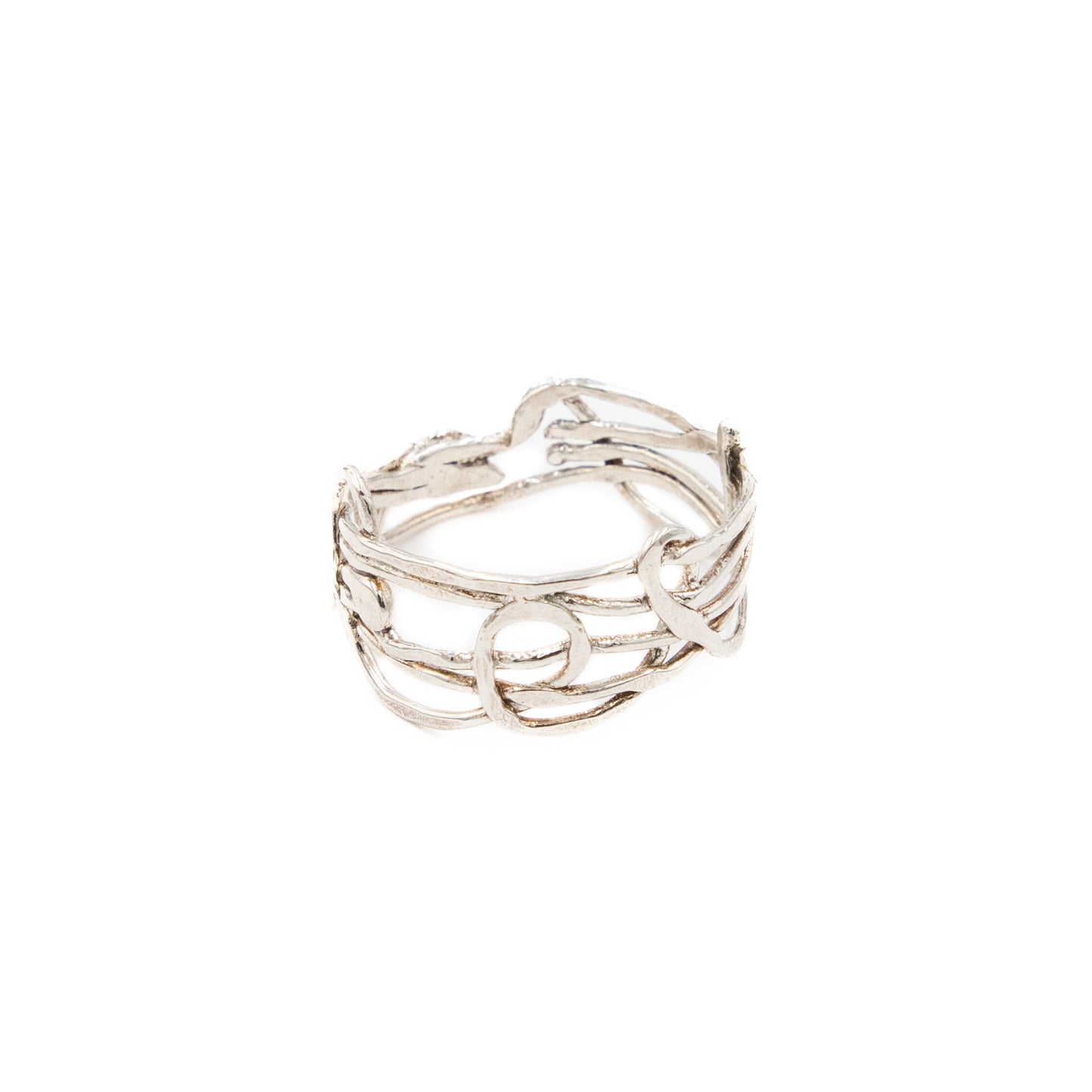 Sterling Silver Scribble Ring