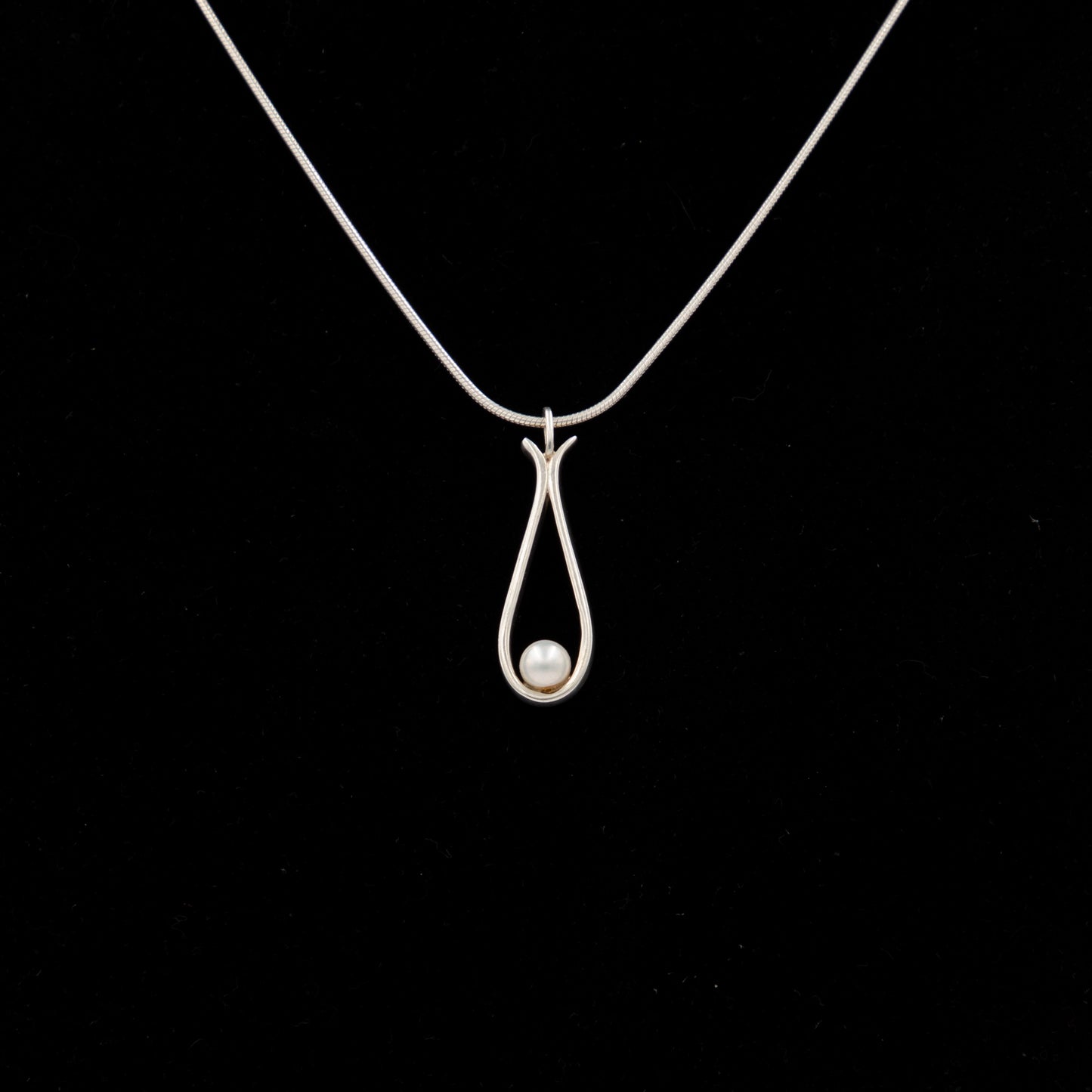 Sterling Silver and Pearl Pendant