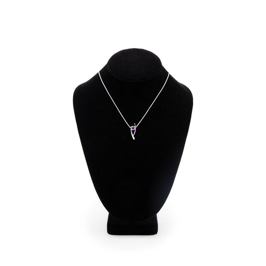 Sterling & Amethyst Pendant Necklace