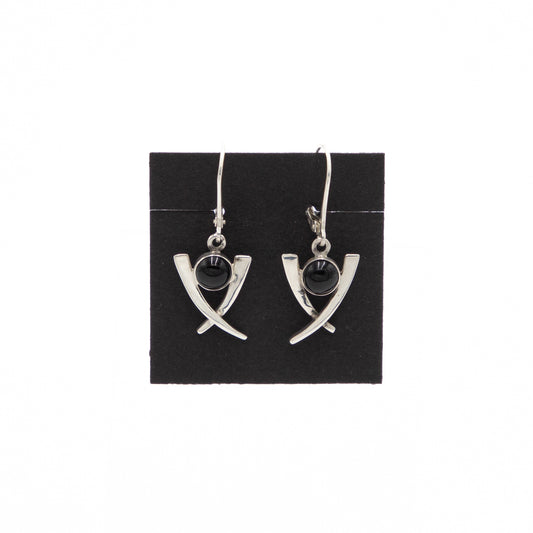 Sterling & Black Onyx Earrings