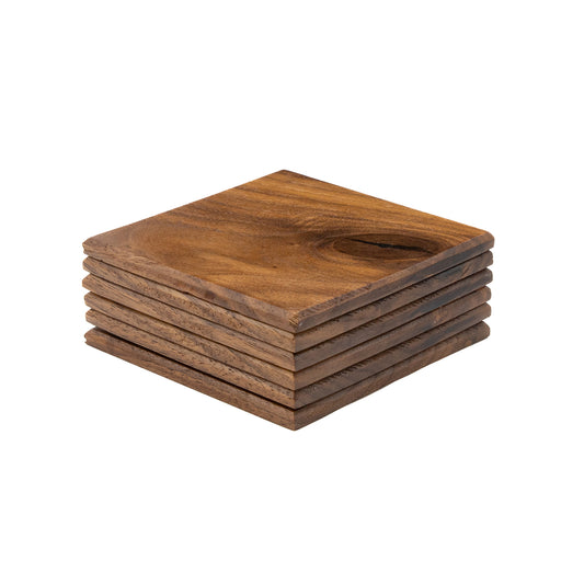 Wood Coasters (Set 6)