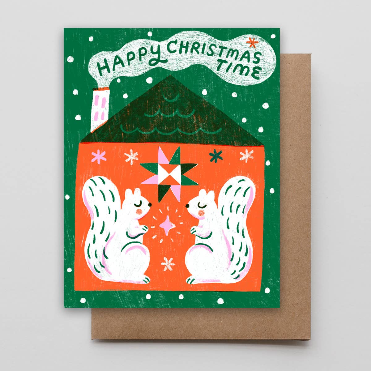 Christmas Time Squirrels: Single card