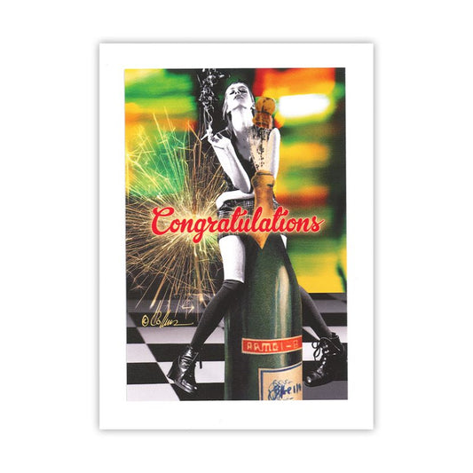 Congratulations Champagne Card