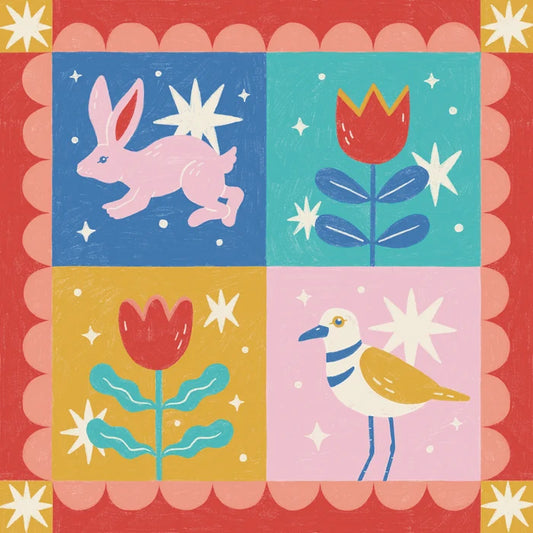 Folk Blocks Print