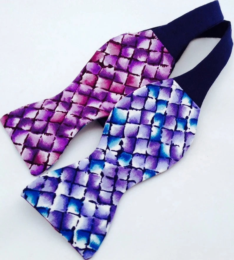 Two-in-One Hand Stitched Bow Tie