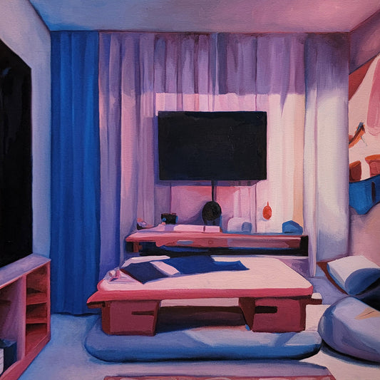 Pale Blur print 6x6"