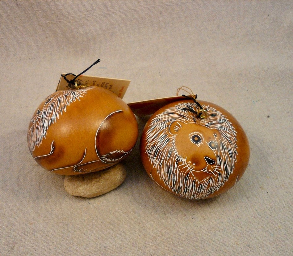 Wild Zoo Gourd Ornament