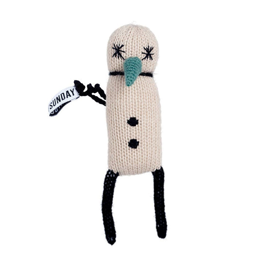 Green Snowpop Knitted Doll