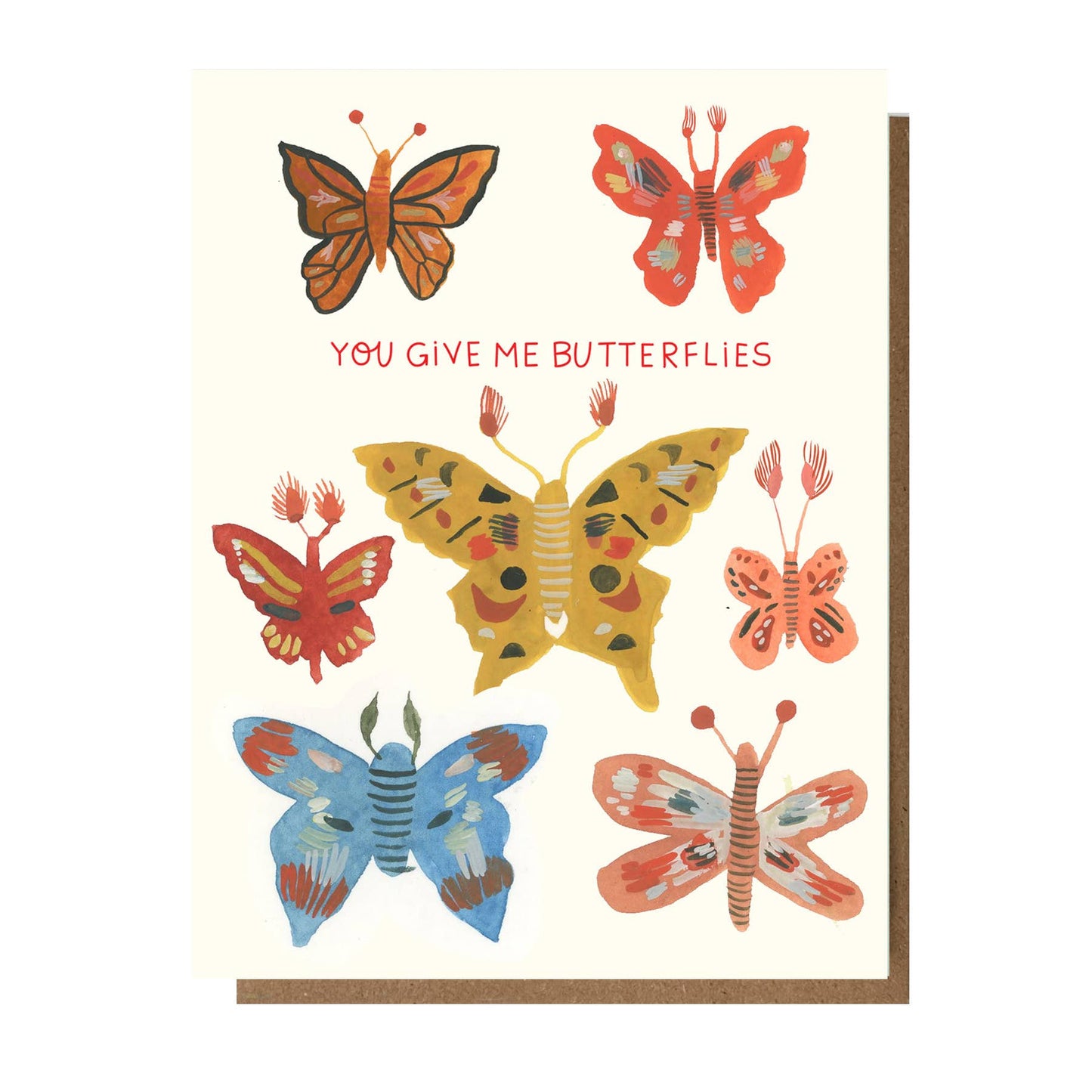 The Esme Shop - YOU GIVE ME BUTTERFLIES Card