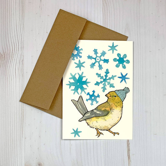 Winter Goldfinch 5x7" Notecard