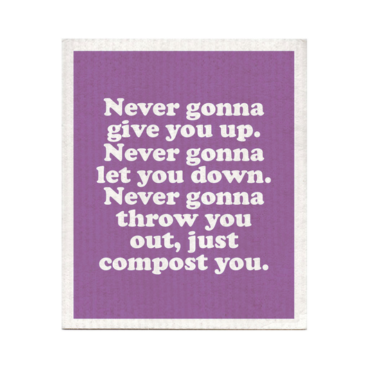 Never Gonna Give You Up Dishcloth