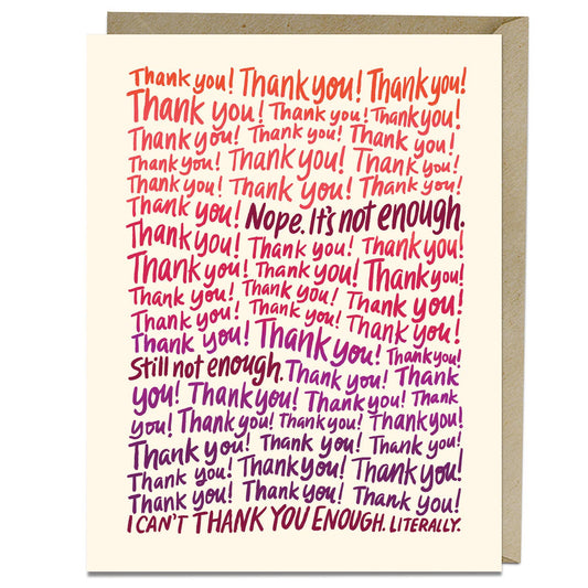 Em & Friends - Can’t Thank You Enough Card