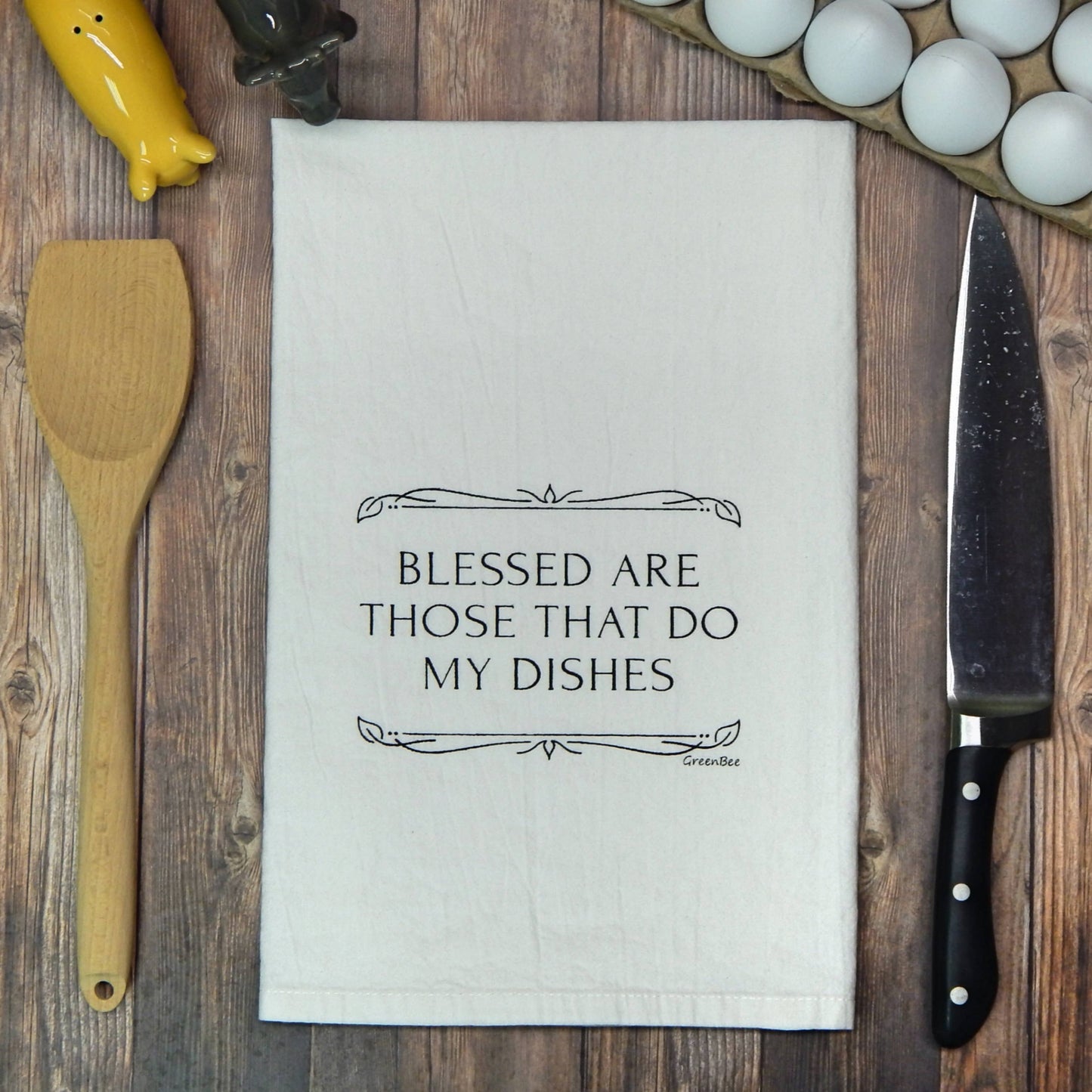 Blessed are those that do my dishes Tea Towel