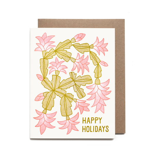 Christmas Cactus Holiday Card