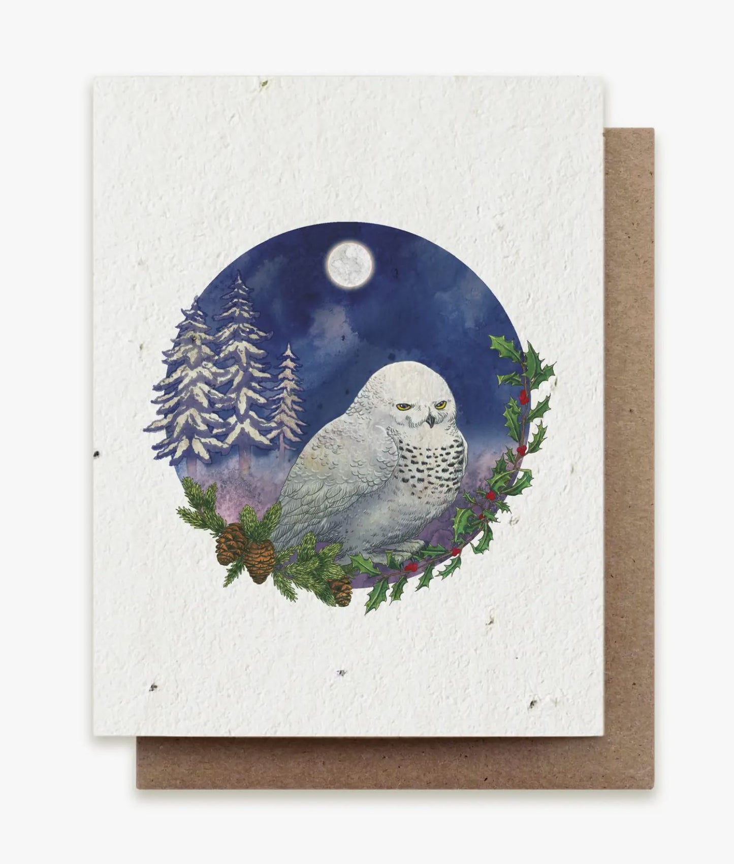 Snowy Owl Plantable Card