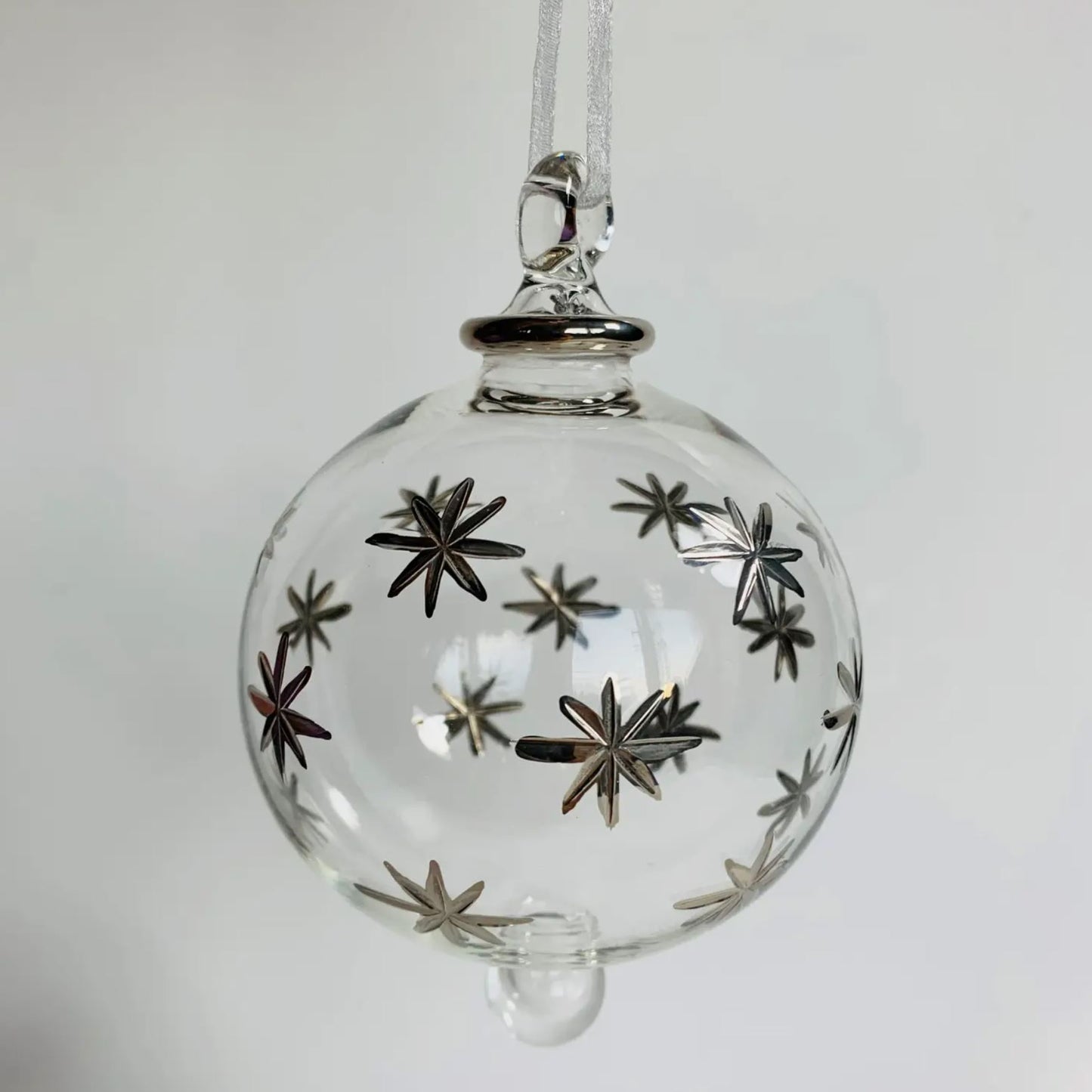 Silver Stars Ornament