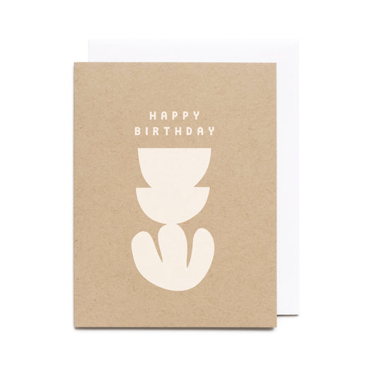 Worthwhile Paper - Happy Birthday Silhouette Card