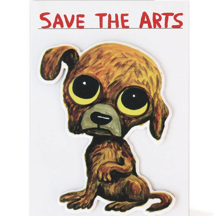 Save the Arts Puffy Sticker Card