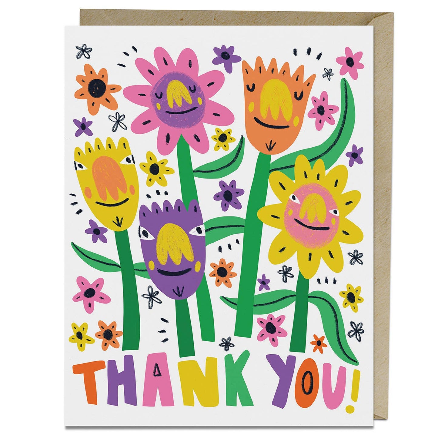 Em & Friends - Barry Lee Thank You Flowers Card