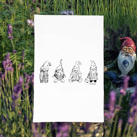 Gnomes Tea Towel