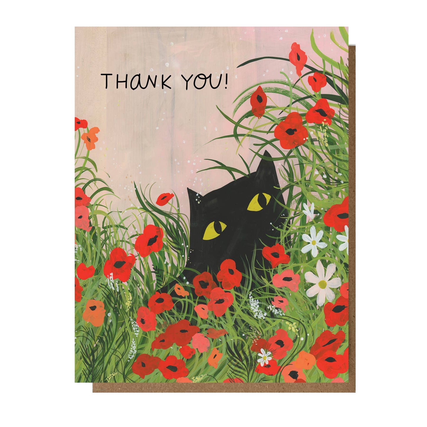 The Esme Shop - THANK YOU FLOWER KITTY Card